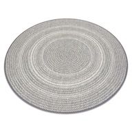 LANOVÝ KOBEREC kruh 120 cm BOHO sivá #B1482 LANOVÝ KOBEREC kruh 120 cm BOHO sivá #B1482