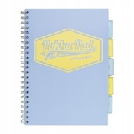 Pukka zápisník A4 Pastelový kockovaný modrý zápisník