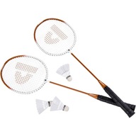 BADMINTONOVÝ SET V Púzdre DONNAY 102 ORANŽ