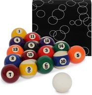 Set Sada loptičiek, biliardové gule 52,4 mm bazén Set Sada loptičiek, biliardové gule 52,4 mm bazén