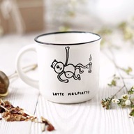 Pohár s opicou, vtipný darček, latte Pohár s opicou, vtipný darček, latte