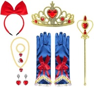 Žezlo KRUNOVÉ RUKAVICE ČELENKA SÚPRAVA 8 DIELOV SNEHULIENKA PRINCEZNÁ Žezlo KRUNOVÉ RUKAVICE ČELENKA SÚPRAVA 8 DIELOV SNEHULIENKA PRINCEZNÁ