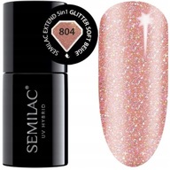 Semilac Extend 5v1 804 Glitter Soft Beige 7ml Semilac Extend 5v1 804 Glitter Soft Beige 7ml