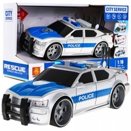 Interaktívne policajné auto pre deti 3+ Model policajného auta 1:16 Svetlá + D