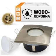 Vonkajší držiak halogénovej lampy pre podhľad + GU10 LED Vonkajší držiak halogénovej lampy pre podhľad + GU10 LED