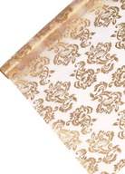Obojstranná organza s potlačou, 0,36 x 9 m Obojstranná organza s potlačou, 0,36 x 9 m
