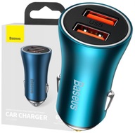 BASEUS RÝCHLA NABÍJAČKA DO AUTOMOBILOVÉHO ZDROJA 2x TYP-C USB-C 40W PD QC 4.0 BASEUS RÝCHLA NABÍJAČKA DO AUTOMOBILOVÉHO ZDROJA 2x TYP-C USB-C 40W PD QC 4.0