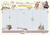 A4 plán hodiny Harryho Pottera pre deti
