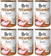 BRIT Paté a mäsový králik 6x 400g