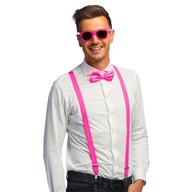 SÚPRAV NOHAVÍC + MOTÝLIK RUŽOVÝ FUCHSIOVÝ + OKULIARE NERD SÚPRAV NOHAVÍC + MOTÝLIK RUŽOVÝ FUCHSIOVÝ + OKULIARE NERD