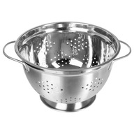 Kovový kuchynský cedník s rúčkami, cedník, sito 4,75L, nerez Kovový kuchynský cedník s rúčkami, cedník, sito 4,75L, nerez