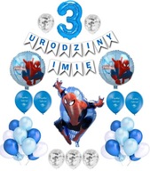 Sada Spider-Man 3 narodeninové balóny + meno Sada Spider-Man 3 narodeninové balóny + meno