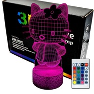 Hello Kitty 3D LAMP nočná LED lampa Hello Kitty 3D LAMP nočná LED lampa