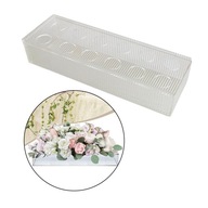 váza na púčiky Priehľadná akrylová váza na kvety 30x10x6,5cm