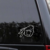 Strieborný CIRCLE GOTCHA Funny Laptop Car Windows Strieborný CIRCLE GOTCHA Funny Laptop Car Windows