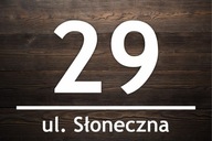 HLINÍKOVÝ štítok s domovým číslom HLINÍKOVÝ štítok s domovým číslom