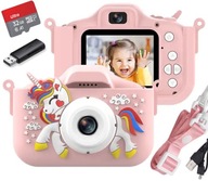DVOJITÝ DIGITÁLNY FOTOAPARÁT PRE DETI SO SELFIE FULL HD UNICORN + 32GB KARTA DVOJITÝ DIGITÁLNY FOTOAPARÁT PRE DETI SO SELFIE FULL HD UNICORN + 32GB KARTA