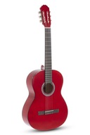 Klasická gitara Basic 4/4 transparentná červená