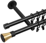 DVOJCLONOVÁ tyč ČIERNO BIELE MAT 19+19mm / 220cm