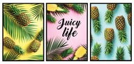 OBRAZOVÉ PLAGÁTY V RÁME 33x43cm Triptych Juicy P572 OBRAZOVÉ PLAGÁTY V RÁME 33x43cm Triptych Juicy P572