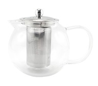 Sklenený džbán s kovovým nálevníkom, 950 ml Sklenený džbán s kovovým nálevníkom, 950 ml