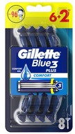 Gillette Blue3 Comfort plus Žiletky 8 kusov Gillette Blue3 Comfort plus Žiletky 8 kusov