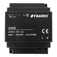 Venylovaný napájací zdroj Fakro ZZ60 15V DC