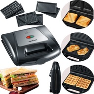 Vaflovač GRIL PANINI Hriankovač 3 V 1 1000 W Vaflovač GRIL PANINI Hriankovač 3 V 1 1000 W
