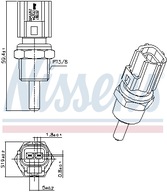 NISSENS 207007 Snímač teploty chladiacej kvapaliny NISSENS 207007 Snímač teploty chladiacej kvapaliny