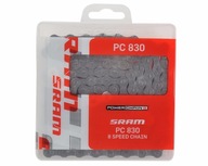 Reťaz Sram PC 830 114 článkov 6/7/8-rýchl striebro Reťaz Sram PC 830 114 článkov 6/7/8-rýchl striebro