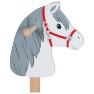 Drevená hračka Goki hlava koňa na palici