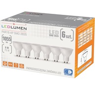 Sada 6x GU10 PAR16 LED žiarovka 9W 1055lm=75W 120° No Flicker 6000K Sada 6x GU10 PAR16 LED žiarovka 9W 1055lm=75W 120° No Flicker 6000K