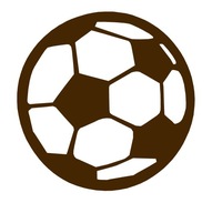 Prívesok, ozdobná ozdoba, prelamovaná loptička futbal, bronz