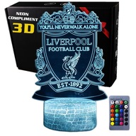 3D LED USB nočná lampa FC Liverpool Football