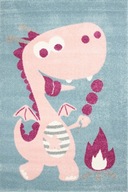 Mäkký koberec 133x190 Pink Dragon Bambino