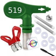 Nízkotlaková lakovacia tryska 519 HEA + Kryt trysky Reverse RAC V + Freebies Nízkotlaková lakovacia tryska 519 HEA + Kryt trysky Reverse RAC V + Freebies