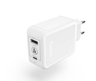 Hama USB-A USB-C PD QQC nabíjačka 42W biela Hama USB-A USB-C PD QQC nabíjačka 42W biela