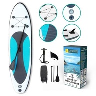 SUP BOARD STAND UP PADLE 300 CM MODRO - SIVÁ