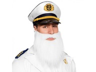Biela brada a fúzy Captain Disguise