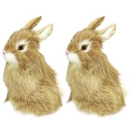 2ks figúrky králikov Realistické hračky králikov