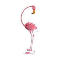Záhradná socha vtáčik FLAMING ružový kov 70cm Záhradná socha vtáčik FLAMING ružový kov 70cm