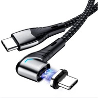 Uhlový magnetický kábel USB C - USB-C 100W 5A PD Uhlový magnetický kábel USB C - USB-C 100W 5A PD