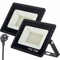 Halogénové LED FLOODLIGHT 2x 50W 4500lm SLIM zástrčka Halogénové LED FLOODLIGHT 2x 50W 4500lm SLIM zástrčka