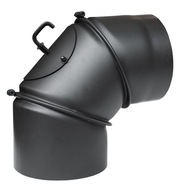 3-segmentové nastaviteľné koleno, priemer 150 mm, s kontrolou a klapkou 3-segmentové nastaviteľné koleno, priemer 150 mm, s kontrolou a klapkou