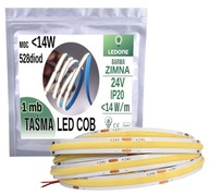 COB LED pás 24V 528 diód 14W na 1m STUDENÁ linka COB LED pás 24V 528 diód 14W na 1m STUDENÁ linka