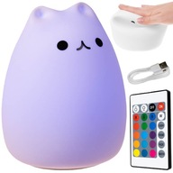 Nočná lampa pre bábätká, deti, kŕmenie s diaľkovým ovládaním, 16 farieb CAT Nočná lampa pre bábätká, deti, kŕmenie s diaľkovým ovládaním, 16 farieb CAT