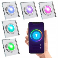 5x RGBW GU10 WIFI ŽIAROVKA S DRŽIAKOM ZÁSUVKY 5x RGBW GU10 WIFI ŽIAROVKA S DRŽIAKOM ZÁSUVKY