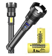 Cree XHP90 USB zoom COB LED FLASHLIGHT + 5100mAh batéria Cree XHP90 USB zoom COB LED FLASHLIGHT + 5100mAh batéria