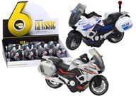 Policajný športový motocykel s trecím pohonom v mierke 1:10 Policajný športový motocykel s trecím pohonom v mierke 1:10