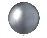 GB150 lesklé 19 palcové balóny - strieborné / 25 ks.